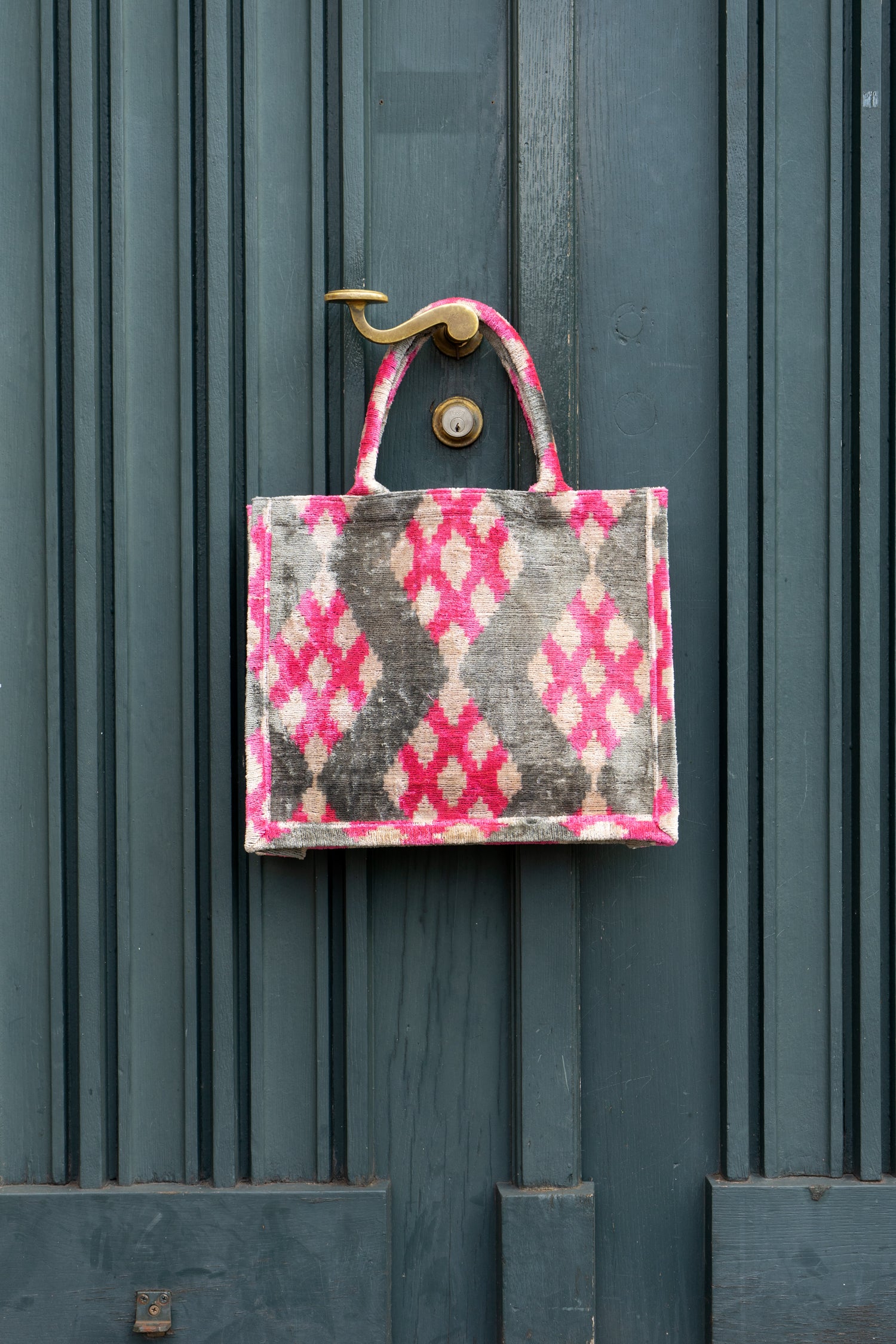 Shopper Seidensamt TROPICAL PINK pink