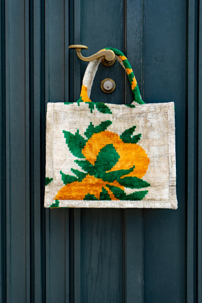 Shopper Seidensamt POONA ORANGE orange