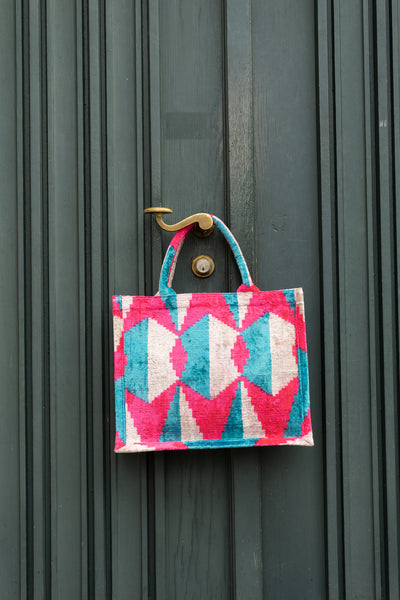 Shopper Seidensamt JUKE BOX pink