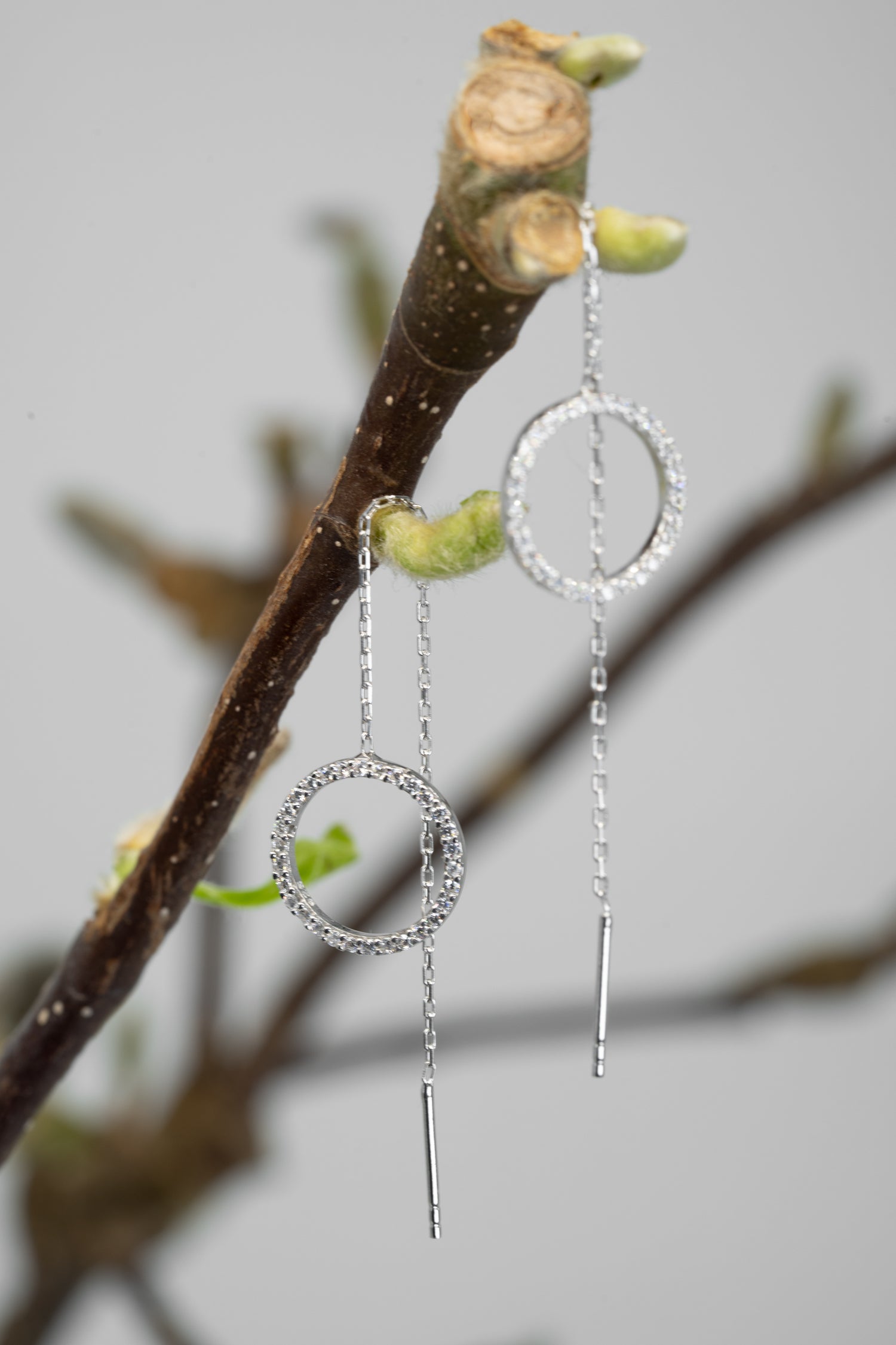 Ohrhänger SILVER CIRCLE silber