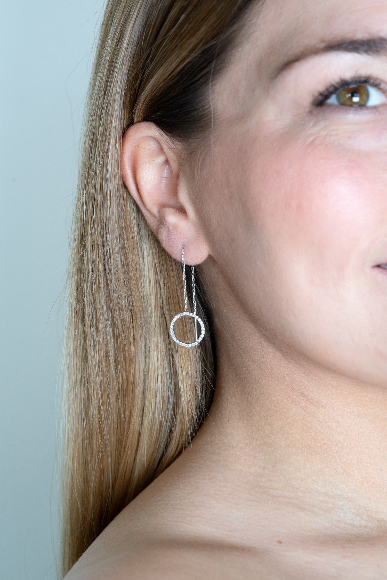 Ohrhänger SILVER CIRCLE silber