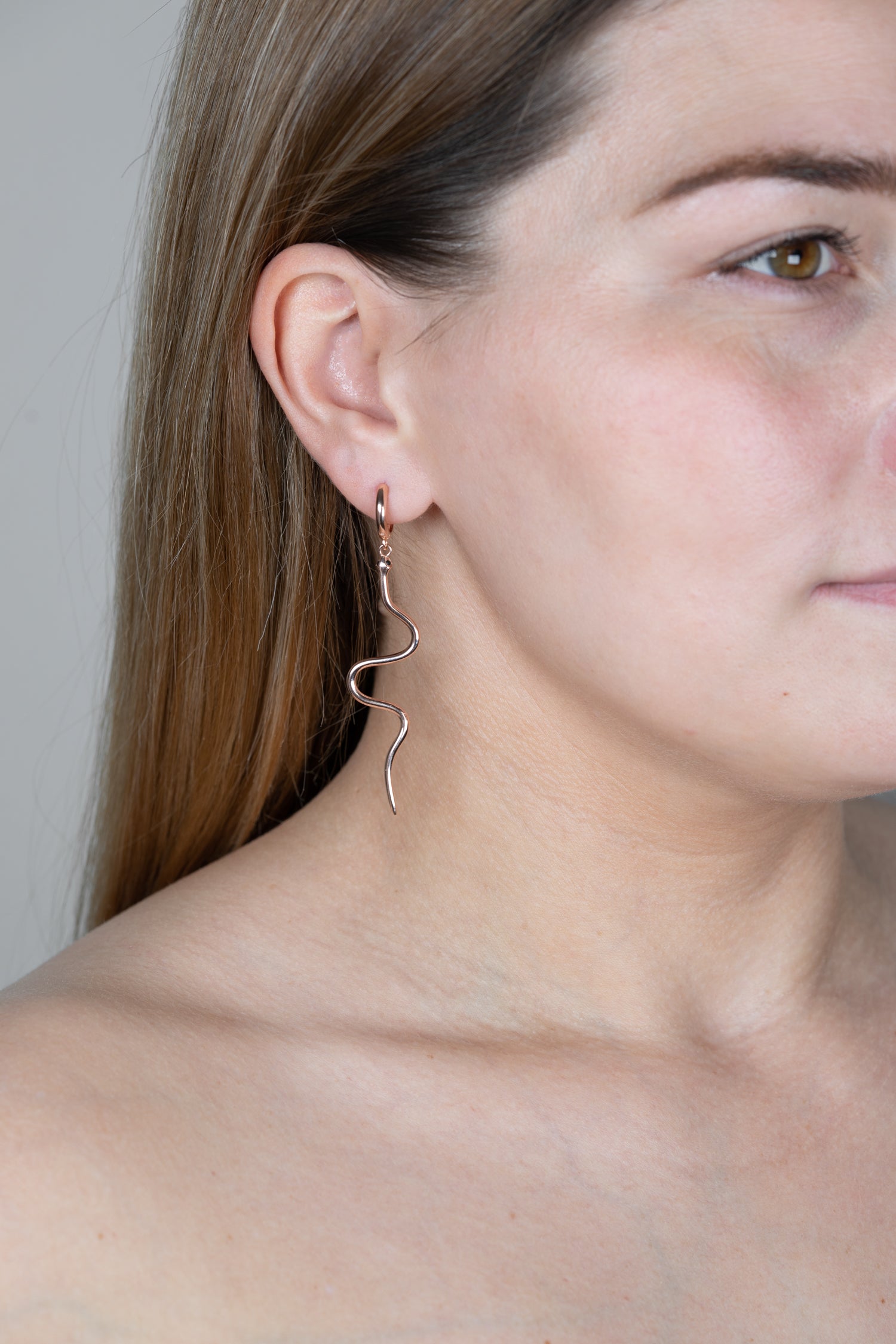 Single Creole SNAKE roségold