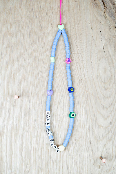 Handykette CALL ME BABY hellblau