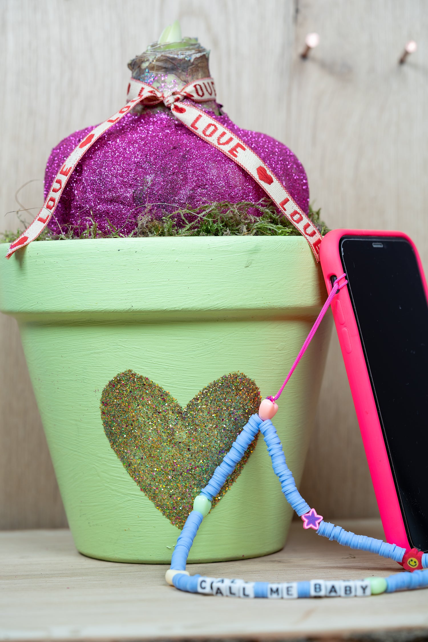 Handykette CALL ME BABY hellblau