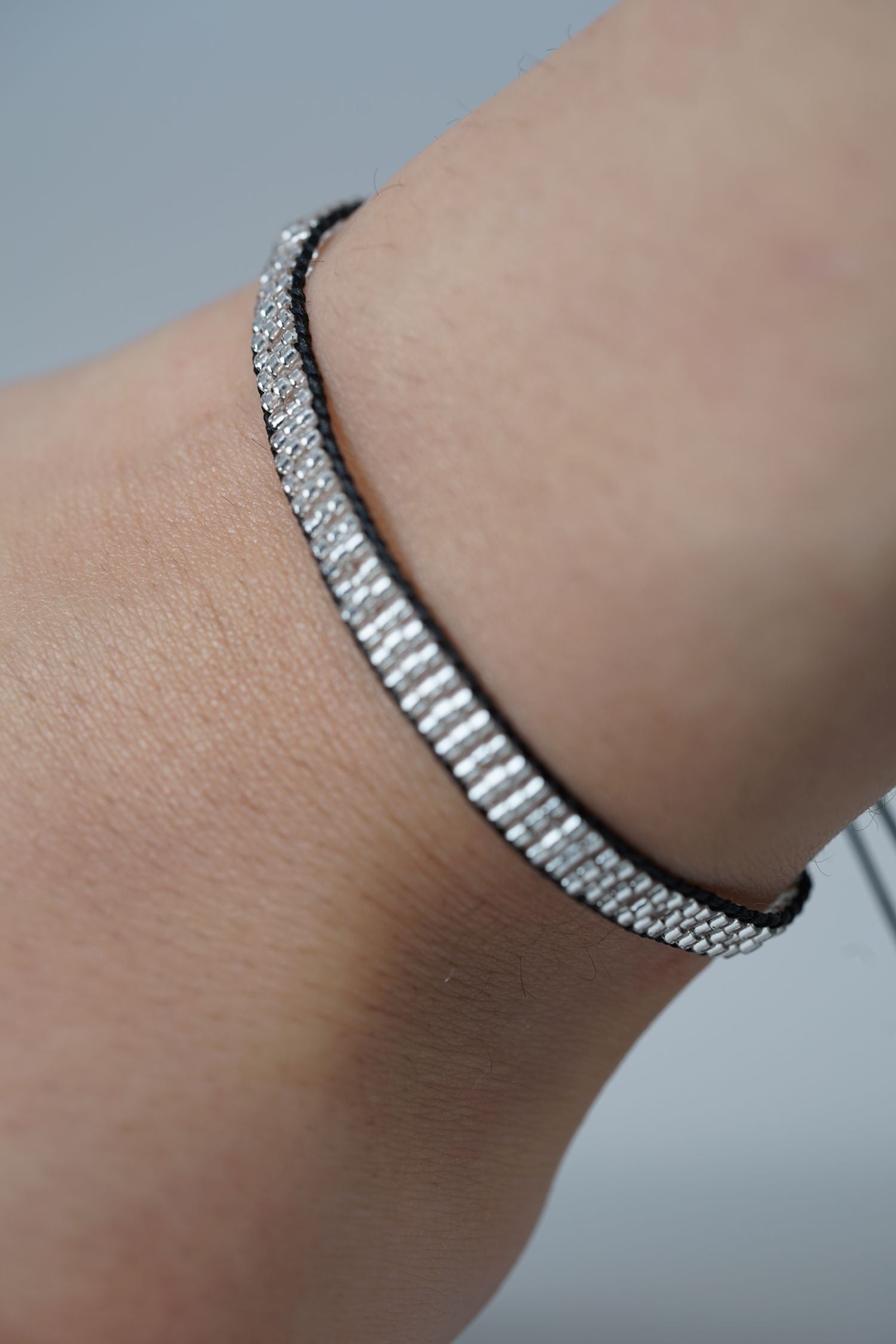 Statement Armband SILVER BEAD silber
