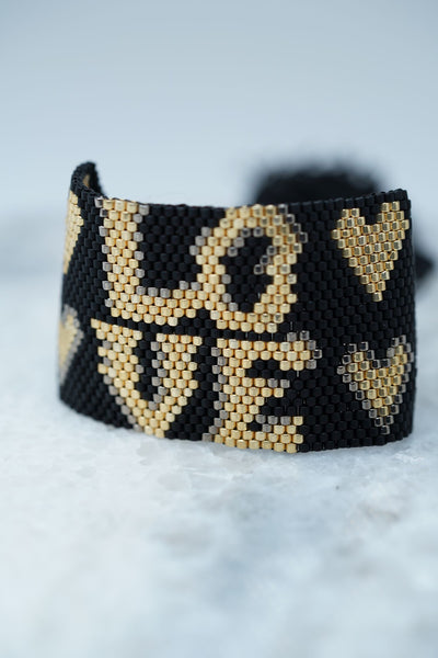 Statement Armband LOVE gold