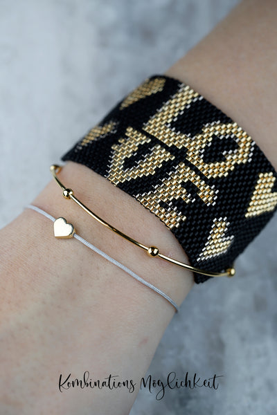 Statement Armband LOVE gold