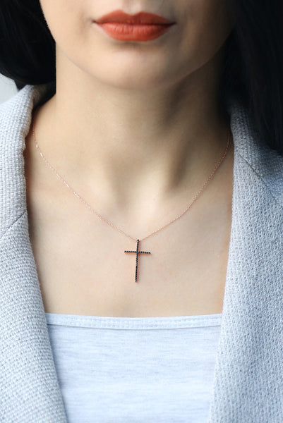 Kette CROSS roségold