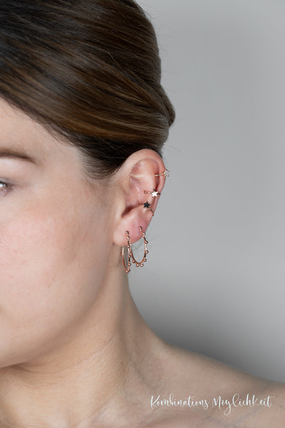 Earcuff PLAIN STAR roségold